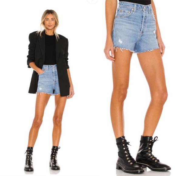 LEVI'S® PREMIUM Ribcage Shorts - Picture 1 of 10